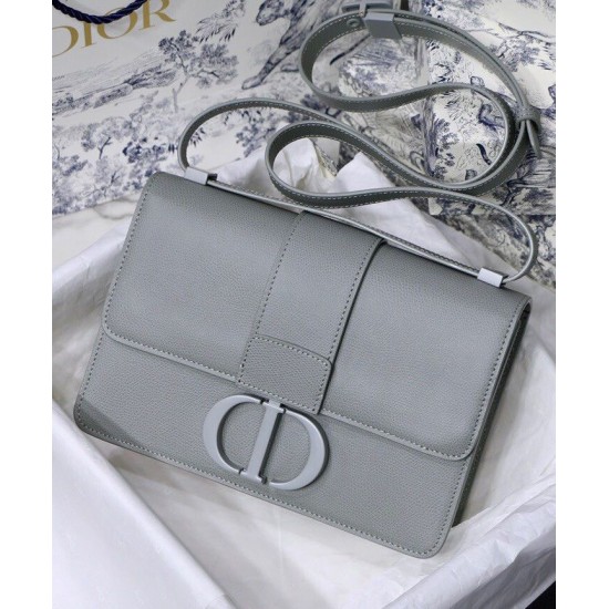 Replica Christian Dior 30 Montaigne Calfskin Bag Gray