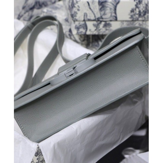 Replica Christian Dior 30 Montaigne Calfskin Bag Gray