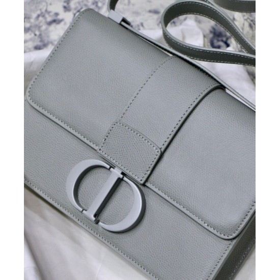 Replica Christian Dior 30 Montaigne Calfskin Bag Gray
