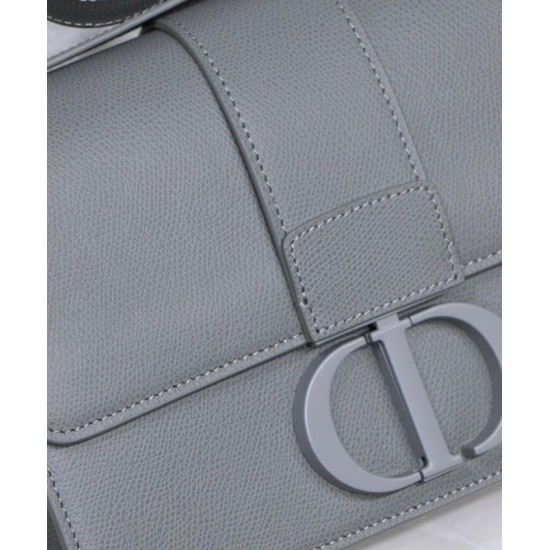 Replica Christian Dior 30 Montaigne Calfskin Bag Gray
