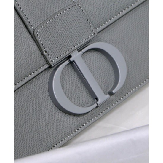 Replica Christian Dior 30 Montaigne Calfskin Bag Gray
