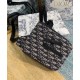Replica Christian Dior Saddle Pouch Dark Blue