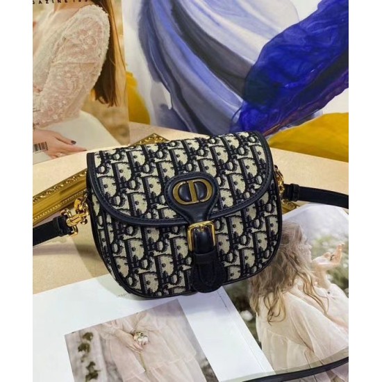 Replica Christian Dior Small Dior Bobby Handbag Dark Blue Replica Christian Dior Small Dior Bobby Handbag Dark Blue