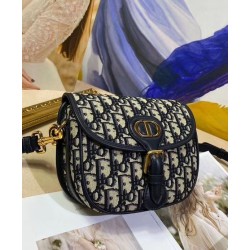 Replica Christian Dior Small Dior Bobby Handbag Dark Blue Replica Christian Dior Small Dior Bobby Handbag Dark Blue