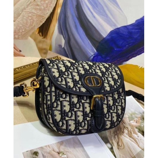 Replica Christian Dior Small Dior Bobby Handbag Dark Blue Replica Christian Dior Small Dior Bobby Handbag Dark Blue