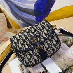 Replica Christian Dior Medium Dior Bobby Handbag Dark Blue Replica Christian Dior Medium Dior Bobby Handbag Dark Blue