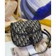 Replica Christian Dior Medium Dior Bobby Handbag Dark Blue