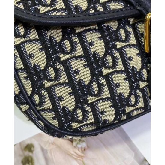 Replica Christian Dior Medium Dior Bobby Handbag Dark Blue
