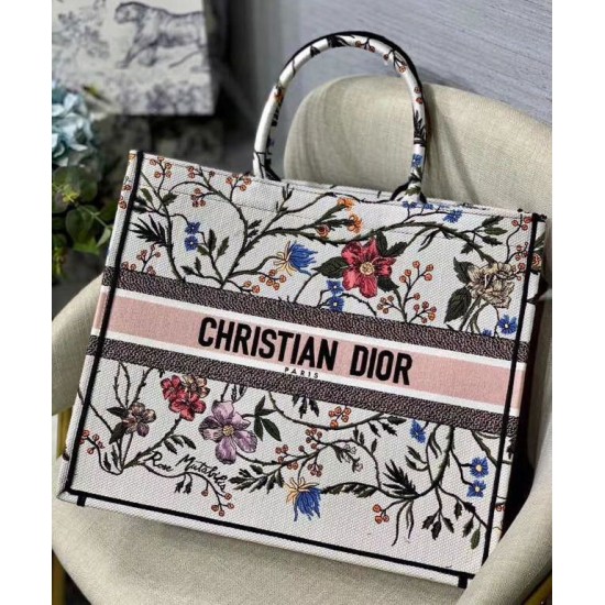 Fake Christian Dior The Book Tote Bag White Replica
