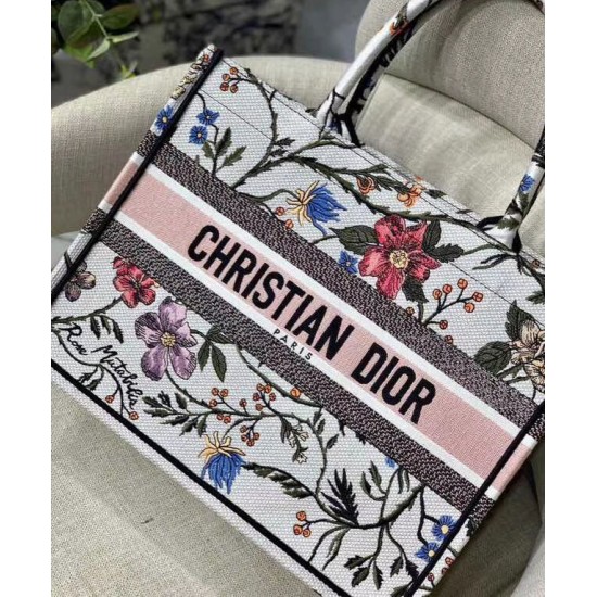 Replica Christian Dior Small Dior Book Tote White
