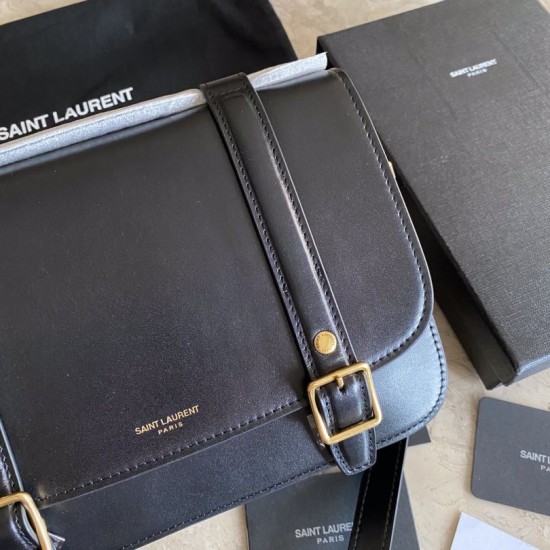 Replica YSL Saint Laurent Schoolbag Mini Satchel Bag Black
