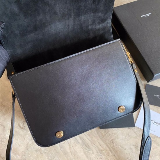 Replica YSL Saint Laurent Schoolbag Mini Satchel Bag Black