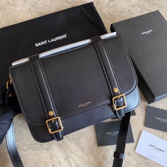 Replica YSL Saint Laurent Schoolbag Mini Satchel Bag Black
