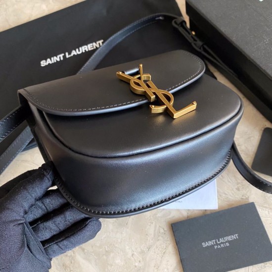 Fake YSL Saint Laurent Kaia Small Satchel Bag Black Replica