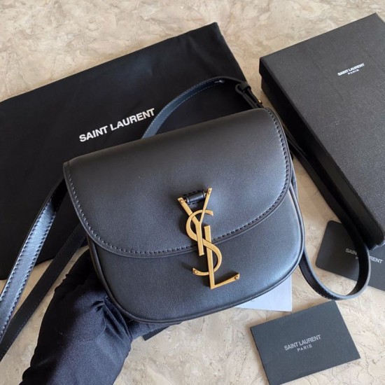 Fake YSL Saint Laurent Kaia Small Satchel Bag Black Replica