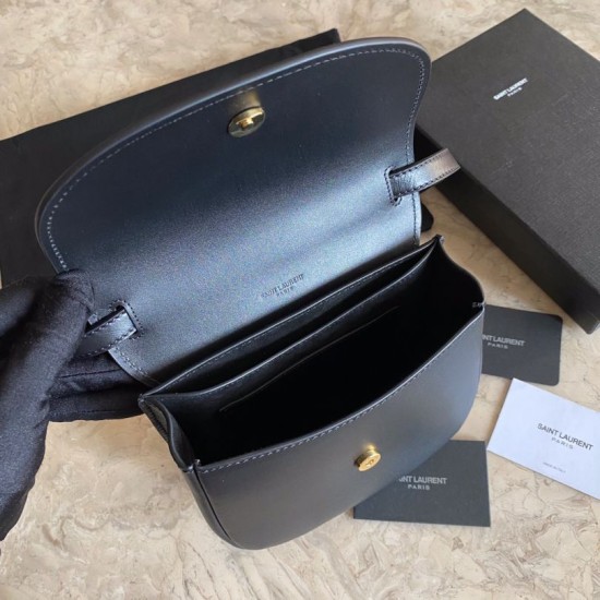 Fake YSL Saint Laurent Kaia Small Satchel Bag Black Replica
