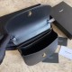 Fake YSL Saint Laurent Kaia Small Satchel Bag Black Replica