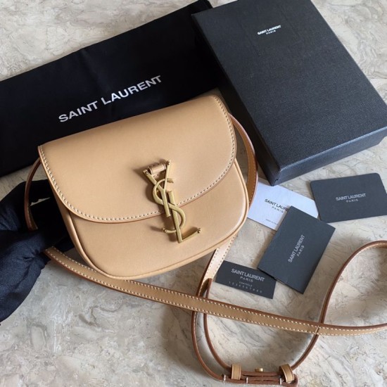 Replica YSL Saint Laurent Kaia Small Satchel Bag Brown