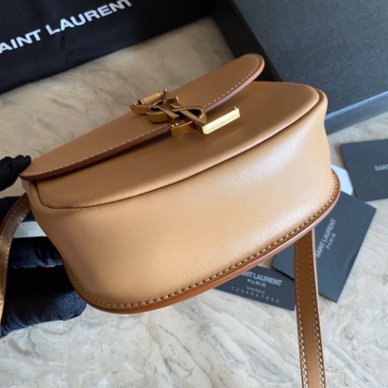 Replica YSL Saint Laurent Kaia Small Satchel Bag Brown