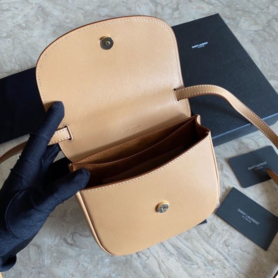 Replica YSL Saint Laurent Kaia Small Satchel Bag Brown