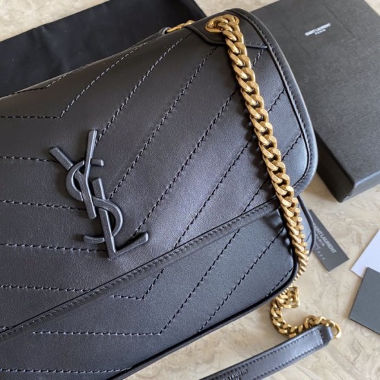 Replica YSL Saint Laurent Niki Medium Smooth Leather Bag Black