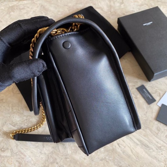 Replica YSL Saint Laurent Niki Medium Smooth Leather Bag Black