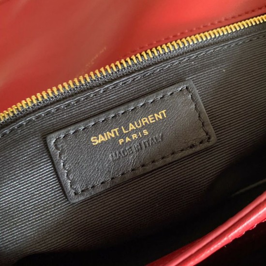 Fake YSL Saint Laurent Niki Medium Smooth Leather Bag Red Replica