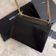 Fake YSL Saint Laurent Medium Sunset Bag In Crocodile Embossed Gold Hardware Replica