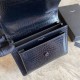 Replica YSL Saint Laurent Medium Sunset Bag In Crocodile Embossed Black Hardware