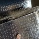 Replica YSL Saint Laurent Medium Sunset Bag In Crocodile Embossed Black Hardware