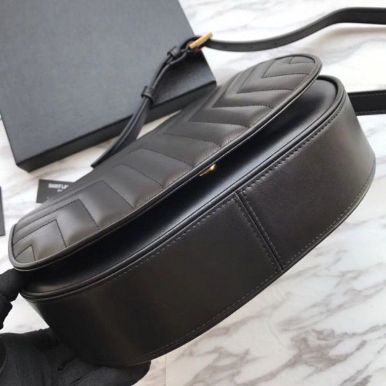 Fake YSL Saint Laurent Joan Satchel In Y Quilted Leather Black Replica