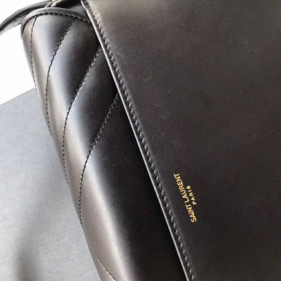Fake YSL Saint Laurent Joan Satchel In Y Quilted Leather Black Replica