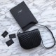 Fake YSL Saint Laurent Joan Satchel In Y Quilted Leather Black Replica