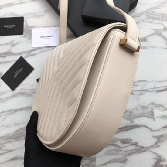 Replica YSL Saint Laurent Joan Satchel In Y Quilted Leather Beige