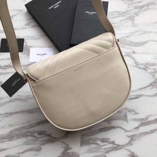 Replica YSL Saint Laurent Joan Satchel In Y Quilted Leather Beige