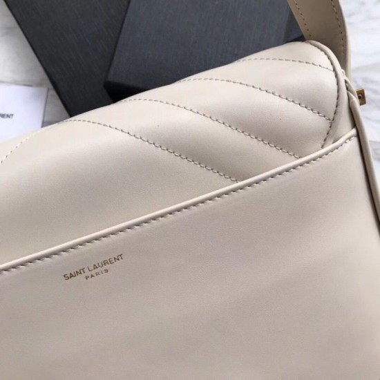 Replica YSL Saint Laurent Joan Satchel In Y Quilted Leather Beige