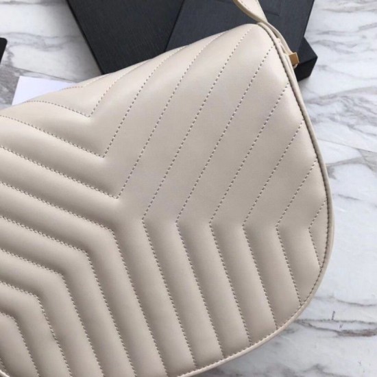 Replica YSL Saint Laurent Joan Satchel In Y Quilted Leather Beige