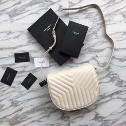 Replica YSL Saint Laurent Joan Satchel In Y Quilted Leather Beige