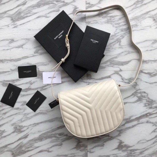 Replica YSL Saint Laurent Joan Satchel In Y Quilted Leather Beige