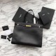 Replica YSL Saint Laurent Medium Manhattan Top Handle Bag Black