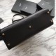 Replica YSL Saint Laurent Medium Manhattan Top Handle Bag Black
