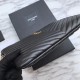 Replica YSL Saint Laurent Monogram Tablet Pouch Matelasse Leather Black
