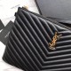 Replica YSL Saint Laurent Monogram Tablet Pouch Matelasse Leather Black