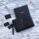 Replica YSL Saint Laurent Monogram Tablet Pouch Matelasse Leather Black