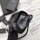 Fake YSL Saint Laurent  Niki Body Bag Crinkled Vintage Leather Black Replica