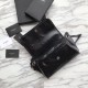 Fake YSL Saint Laurent  Niki Body Bag Crinkled Vintage Leather Black Replica