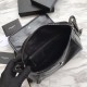 Fake YSL Saint Laurent  Niki Body Bag Crinkled Vintage Leather Black Replica
