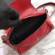 Fake YSL Saint Laurent  Niki Body Bag Crinkled Vintage Leather Red Replica