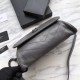 Replica YSL Saint Laurent  Niki Body Bag Crinkled Vintage Leather Gray