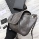 Replica YSL Saint Laurent  Niki Body Bag Crinkled Vintage Leather Gray